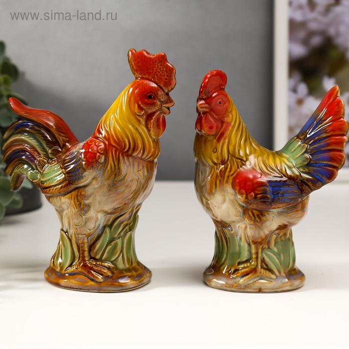 Сувенир керамика "Петух и курица" набор 2 шт 13х9,5х5,5, 14,5х12х5,3 см
Сувенир керамика "Петух и курица" набор 2 шт 13х9,5х5,5, 14,5х12х5,3 см
