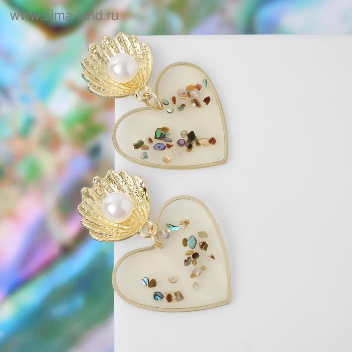 Серьги с перламутром "Эвери" сердце, цветные в золоте
Серьги с перламутром "Эвери" сердце, цветные в золоте
