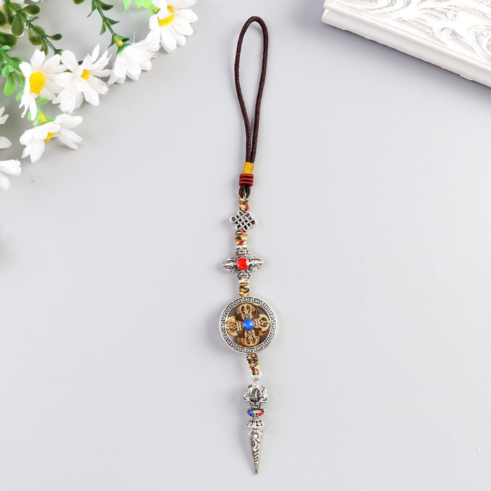 фото Подвеска металл "кинжал" 13,5х3,2х1,5 см