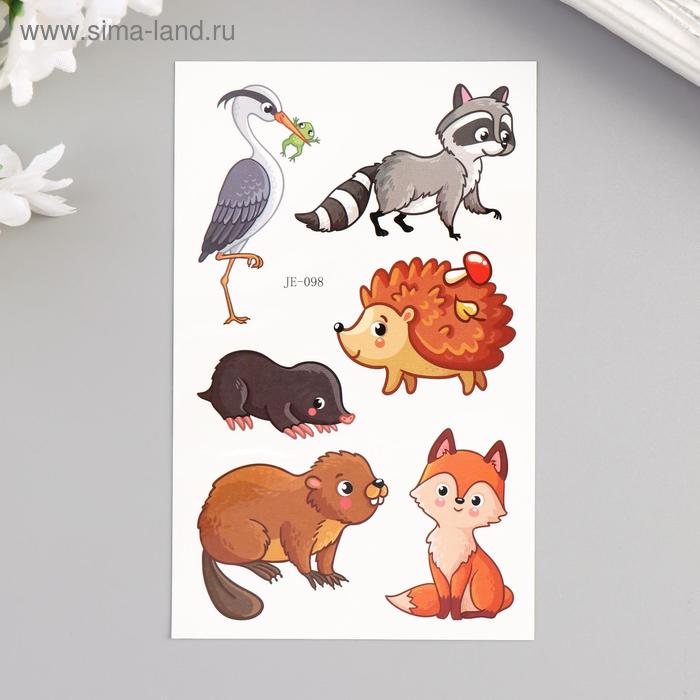 Татуировка на тело цветная "Лесные зверьки" 12х7,5 см
Татуировка на тело цветная "Лесные зверьки" 12х7,5 см