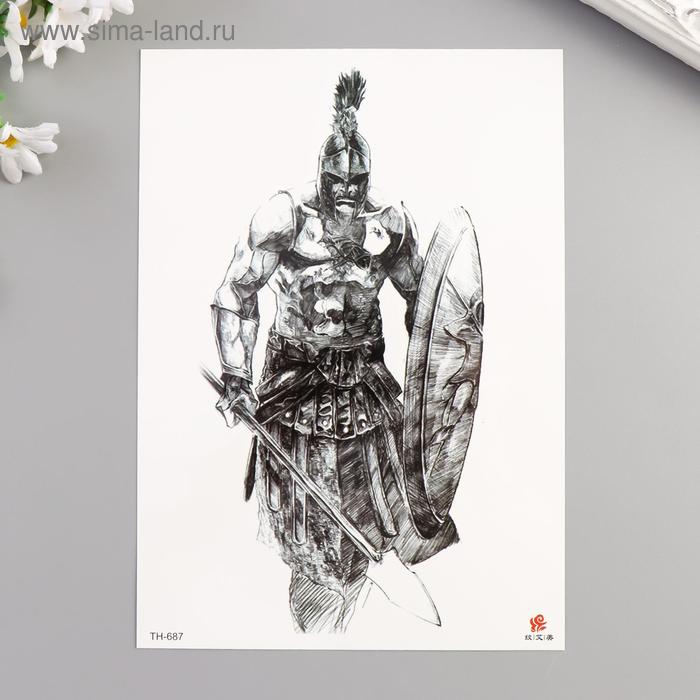 Татуировка на тело чёрная "Воин" 21х15 см
Татуировка на тело чёрная "Воин" 21х15 см