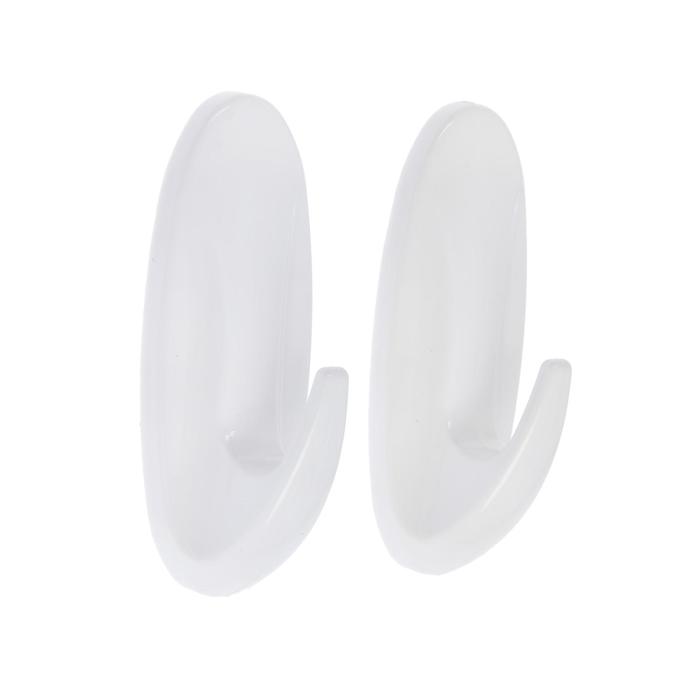 Самоклеящиеся крючки с системой бесследного удаления AVIORA, большие, в упаковке 2 шт.