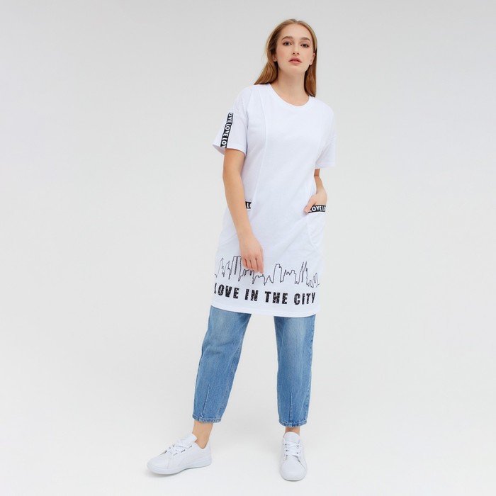 Футболка женская, цвет белый, размер 54
Футболка женская, цвет белый, размер 54