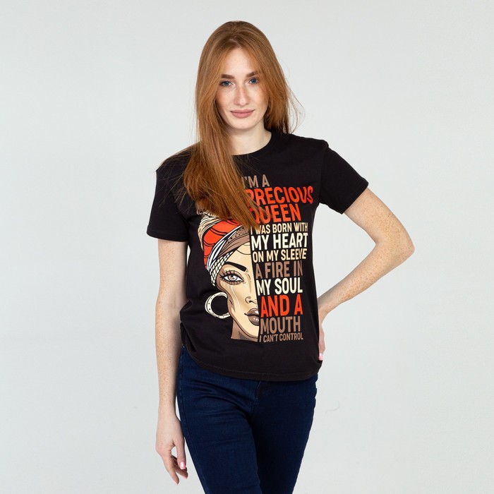 Футболка женская «Кения», цвет чёрный, размер 50
Футболка женская «Кения», цвет чёрный, размер 50