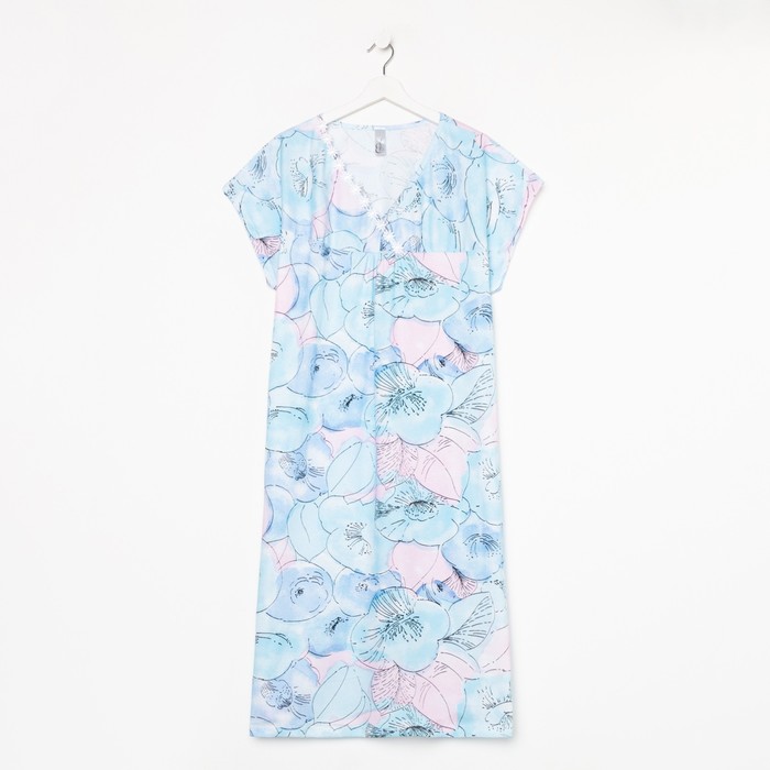 Ночная сорочка женская , цвет голубой, размер 60
Ночная сорочка женская , цвет голубой, размер 60