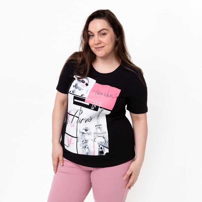 Футболка женская «Кларисс» цвет чёрный, размер 60
Футболка женская «Кларисс» цвет чёрный, размер 60