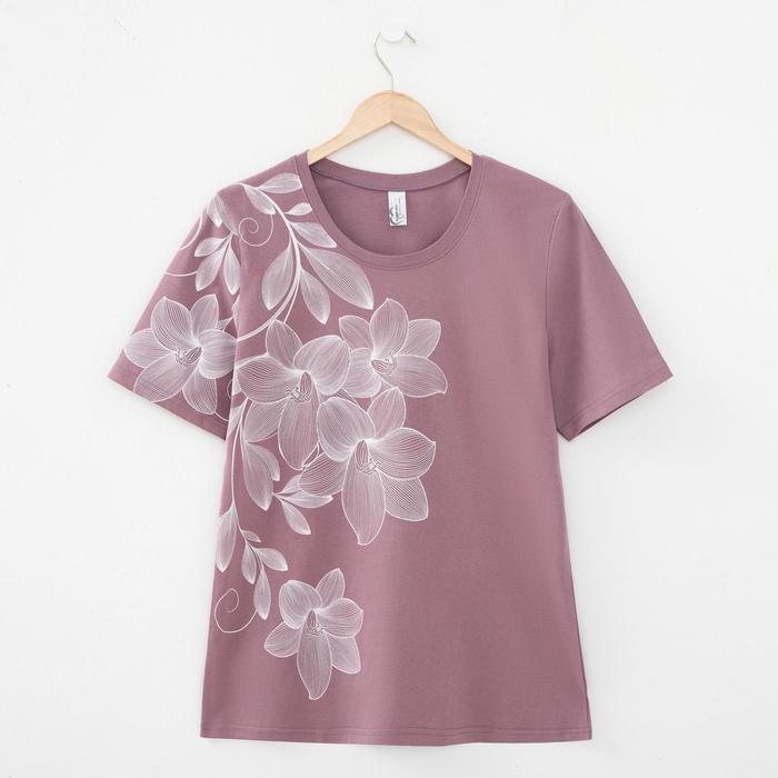 Футболка женская «Лирика», цвет сухая роза, размер 78 
Футболка женская «Лирика», цвет сухая роза, размер 78