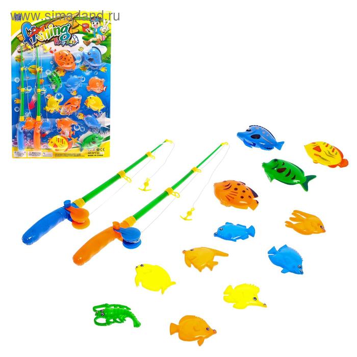 Рыбалка «Крупные рыбки»: 12 рыбок, 2 удочки
Рыбалка «Крупные рыбки»: 12 рыбок, 2 удочки