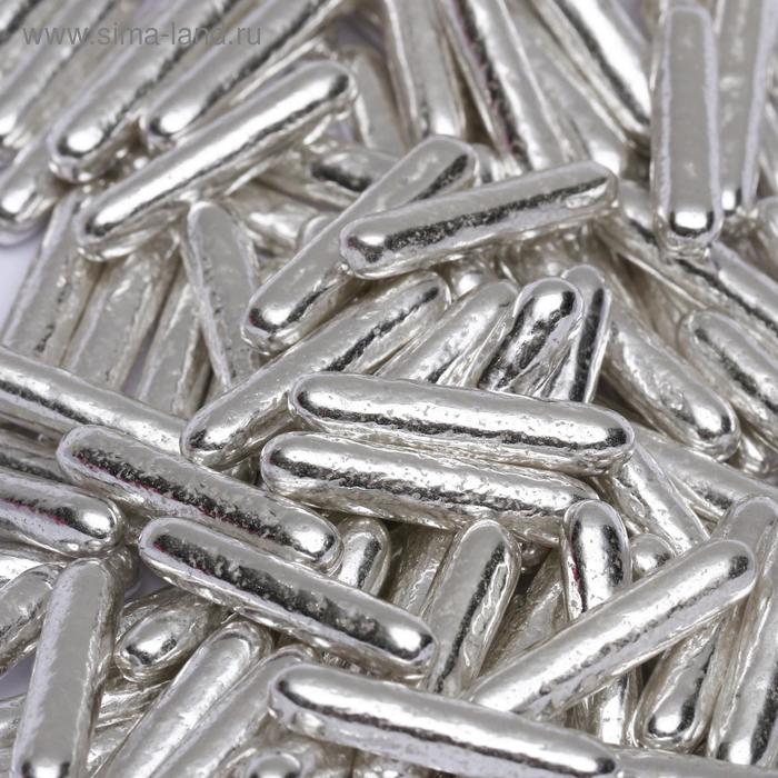 Посыпка кондитерская 3D «Палочки», серебряные, 50 г
Посыпка кондитерская 3D «Палочки», серебряные, 50 г