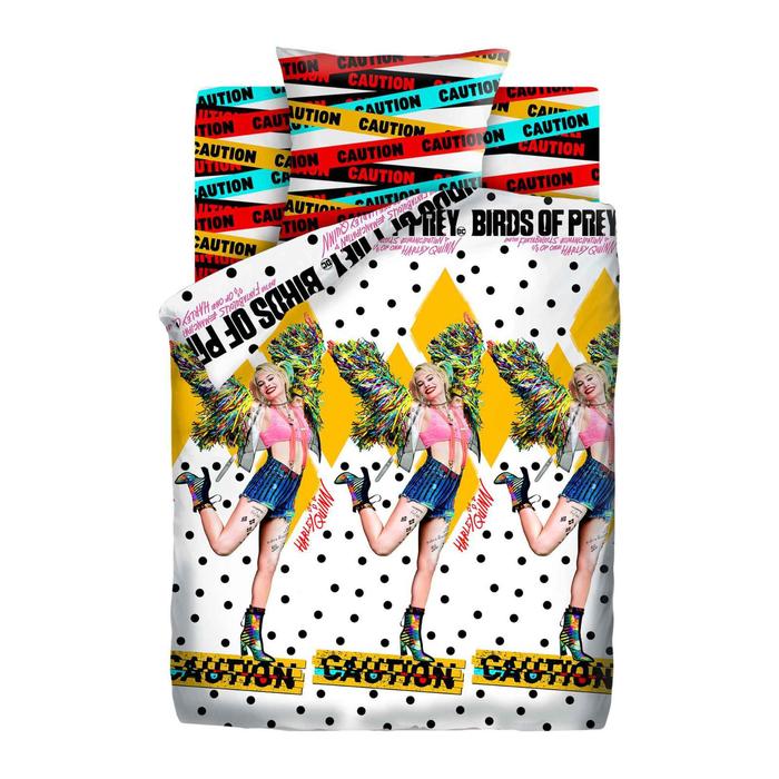 фото Постельное бельё 1,5 «харли квинн» 143х215, 150х214, 70х70 см