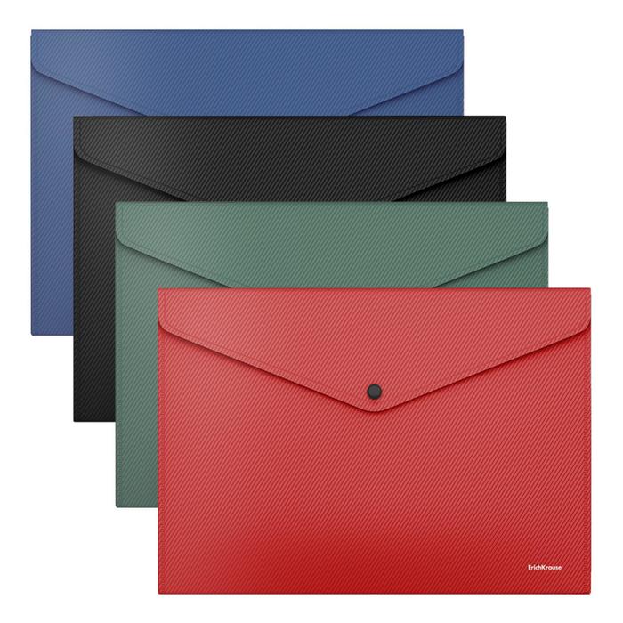 Папка-конверт на кнопке А4, 160 мкм, ErichKrause Diagonal Classic, с тиснением, непрозрачная, микс
Папка-конверт на кнопке А4, 160 мкм, ErichKrause Diagonal Classic, с тиснением, непрозрачная, микс