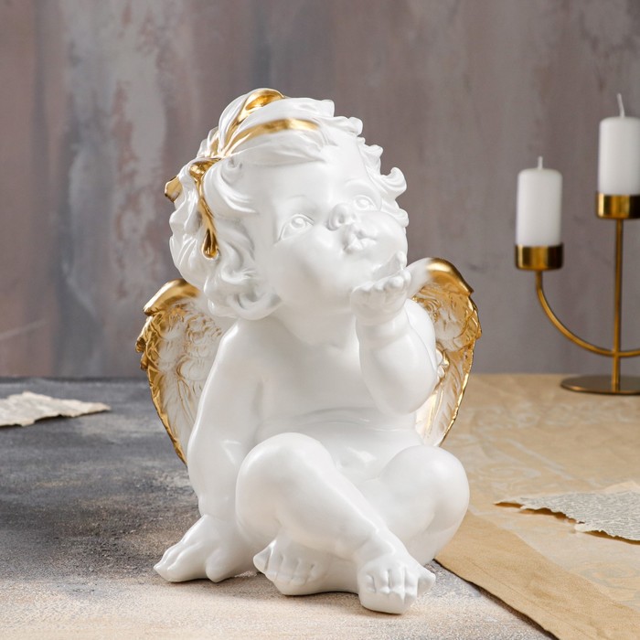 Статуэтка "Ангел Валентин", бело-золотистая, 29 см
Статуэтка "Ангел Валентин", бело-золотистая, 29 см