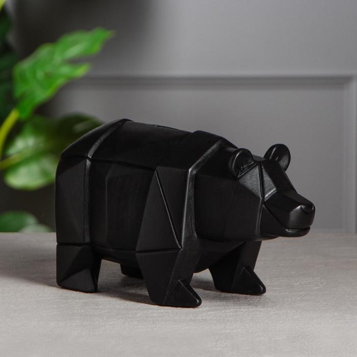 Копилка "Медведь оригами", чёрная, 31х14х17 см
Копилка "Медведь оригами", чёрная, 31х14х17 см
