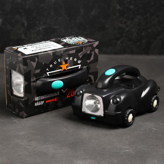 Набор инструментов "True Hero. Настоящий герой" с фонарем, 25 предметов
Набор инструментов "True Hero. Настоящий герой" с фонарем, 25 предметов