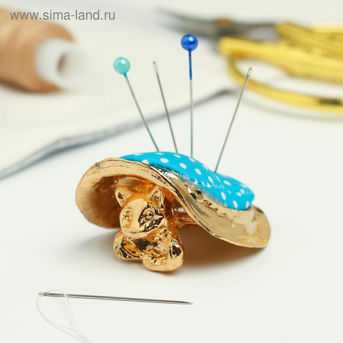 Игольница «Котёнок и шляпа», под зoлoто
Игольница «Котёнок и шляпа», под зoлoто