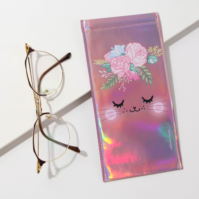 Чехол для очков голографический «Котик»
Чехол для очков голографический «Котик»