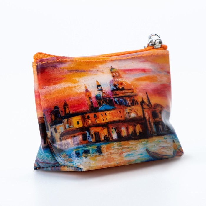 Кошелёк на молнии, цвет оранжевый
Кошелёк на молнии, цвет оранжевый