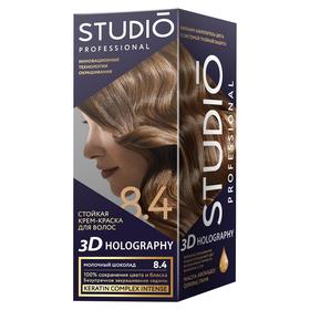 Стойкая крем-краска для волос Studio Professional 3D Holography, тон 8.4 молочный шоколад
Стойкая крем-краска для волос Studio Professional 3D Holography, тон 8.4 молочный шоколад