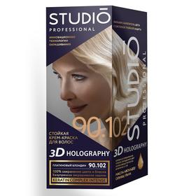 Комплект для окрашивания волос Studio Professional 3D Holography, тон 90.102 платиновый блондин
Комплект для окрашивания волос Studio Professional 3D Holography, тон 90.102 платиновый блондин