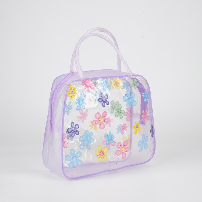 Косметичка на молнии, цвет сиреневый 
Косметичка на молнии, цвет сиреневый