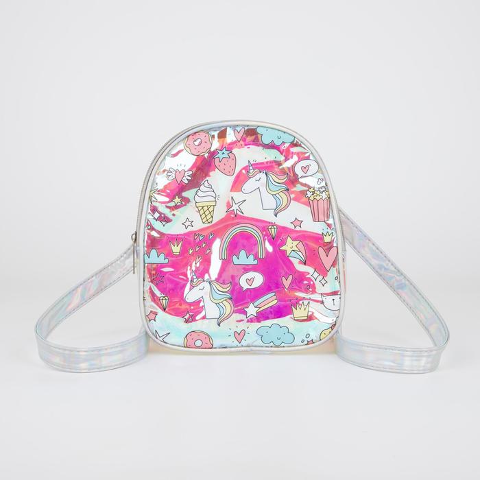 Рюкзак детский, отдел на молнии, цвет перламутр, «Единорог»
Рюкзак детский, отдел на молнии, цвет перламутр, «Единорог»