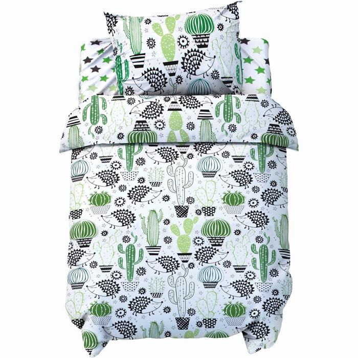 Постельное бельё детское Крошка Я «Ёжики и кактусы», 147х112 см, 60х120 + 20 см, 40х60 см
Постельное бельё детское Крошка Я «Ёжики и кактусы», 147х112 см, 60х120 + 20 см, 40х60 см