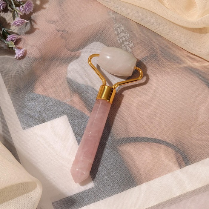 Массажёр для лица и зоны декольте, 9,5 × 4 см, розовый кварц
Массажёр для лица и зоны декольте, 9,5 × 4 см, розовый кварц