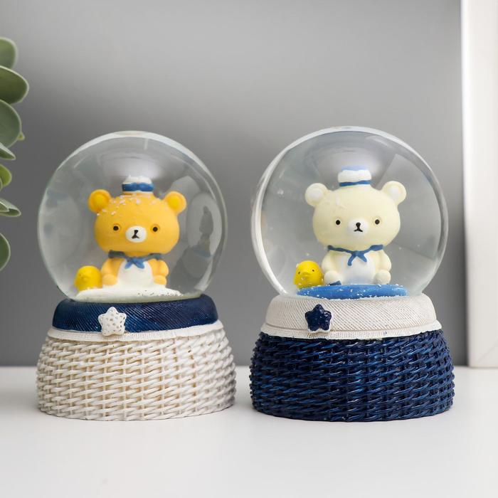 Сувенир полистоун водяной шар свет "Медвежонок-морячок" МИКС d=6,5 см
Сувенир полистоун водяной шар свет "Медвежонок-морячок" МИКС d=6,5 см