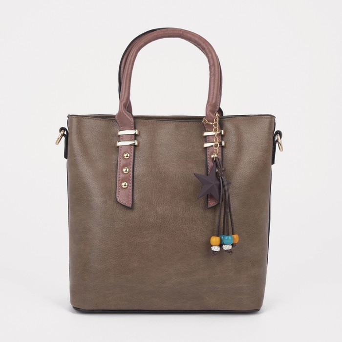 Сумка женская, отдел на молнии, наружный карман, длинный ремень, цвет хаки 
Сумка женская, отдел на молнии, наружный карман, длинный ремень, цвет хаки