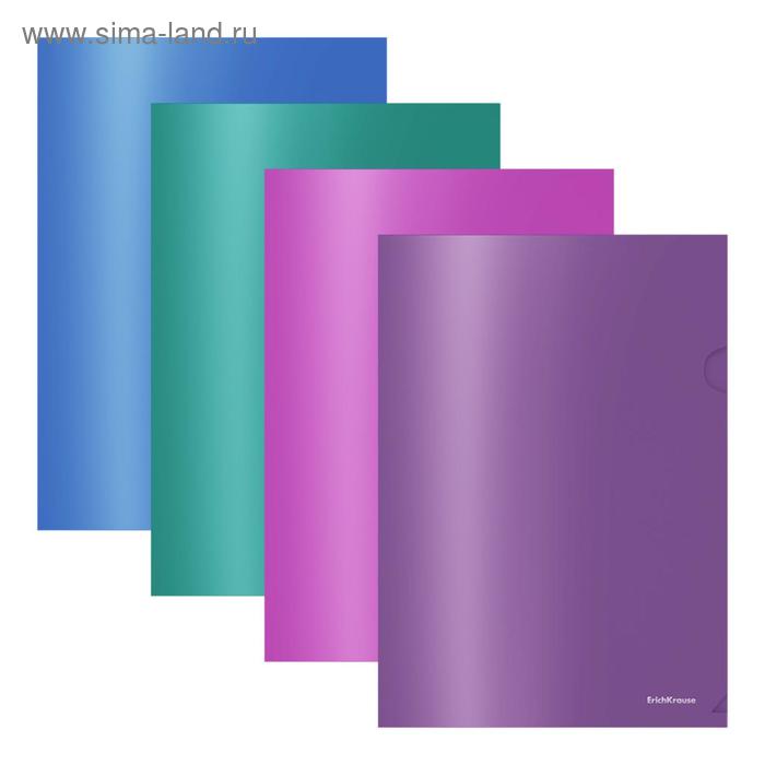 Папка-уголок А4, 180 мкм, ErichKrause Glossy Vivid, непрозрачная, микс 
Папка-уголок А4, 180 мкм, ErichKrause Glossy Vivid, непрозрачная, микс