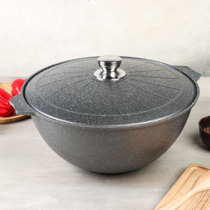 Казан «Гранит», 10 л, антипригарное покрытие
Казан «Гранит», 10 л, антипригарное покрытие