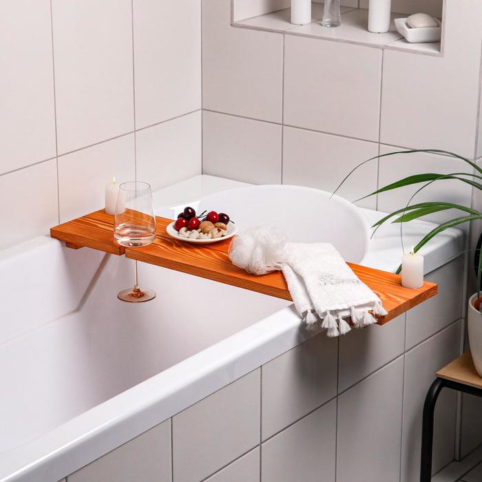 Полка для ванной "Для вина" накладная, сосна, 80×20×2 см
Полка для ванной "Для вина" накладная, сосна, 80×20×2 см