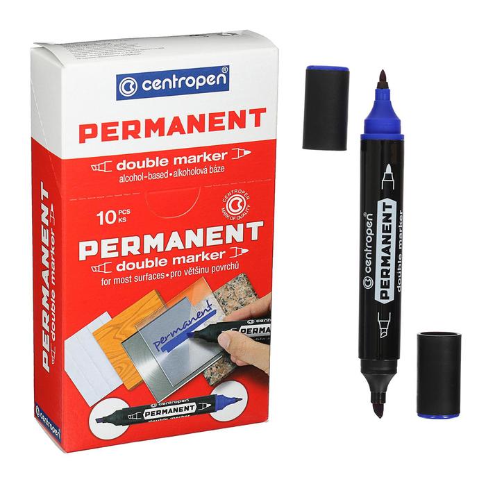 Маркер перманентный, Centropen 1666/06, двухсторонний, 2.5 мм/4.0 мм, пулевидный/скошенный, синий
Маркер перманентный, Centropen 1666/06, двухсторонний, 2.5 мм/4.0 мм, пулевидный/скошенный, синий