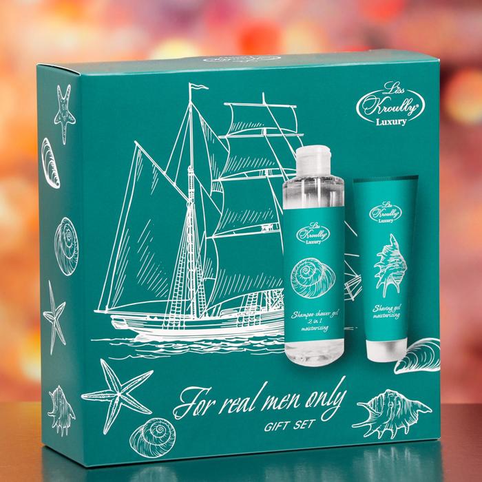 Подарочный набор Liss Kroully: гель для бритья и шампунь-гель для душа 2 в 1 
Подарочный набор Liss Kroully: гель для бритья и шампунь-гель для душа 2 в 1