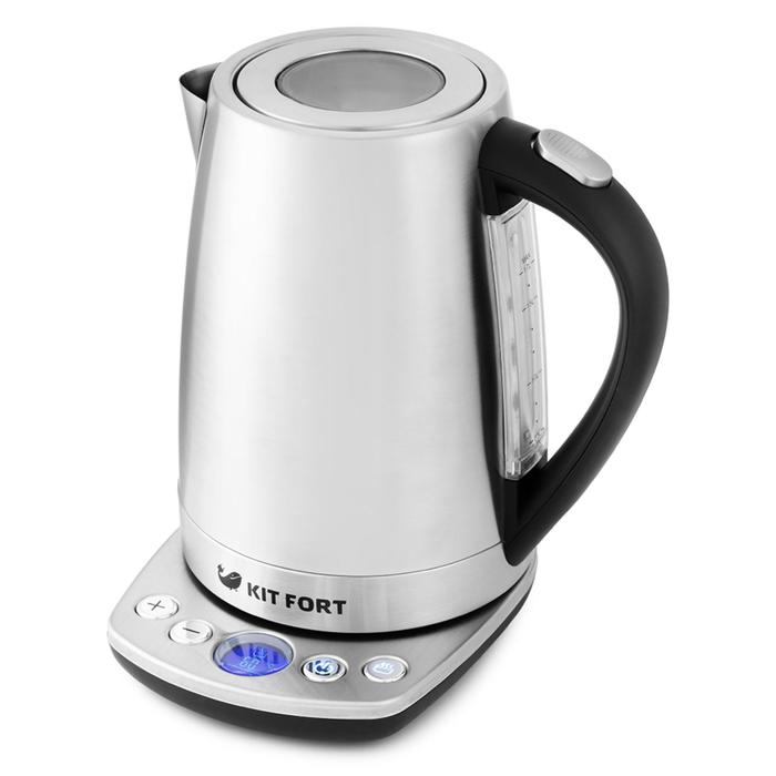 Чайник электрический Kitfort KT-645, металл, 1.7 л, 2200 Вт, регулировка t°, серебристый
Чайник электрический Kitfort KT-645, металл, 1.7 л, 2200 Вт, регулировка t°, серебристый