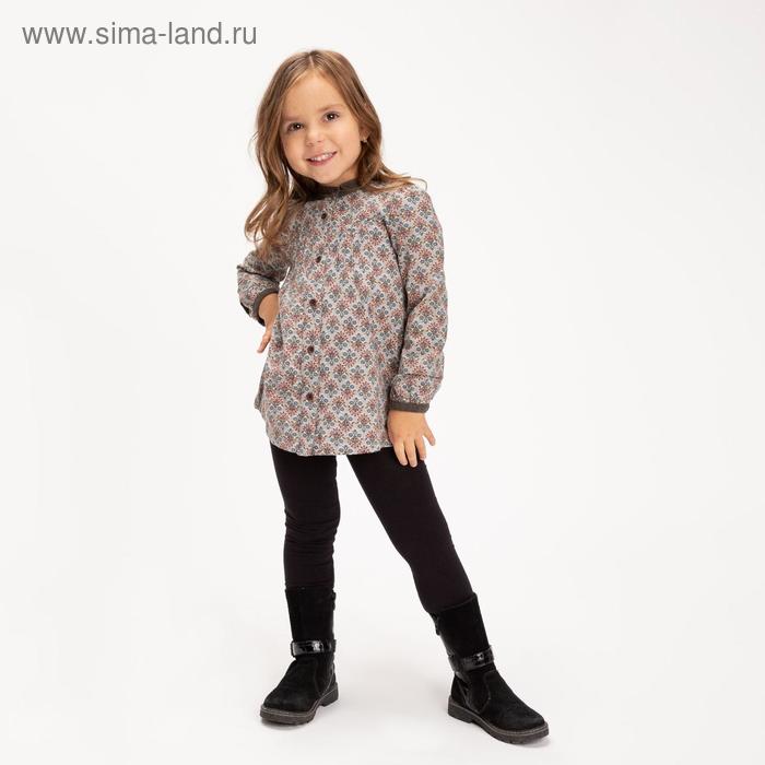 фото Рубашка для девочки, цвет серый, рост 104-110 см (110) renoma