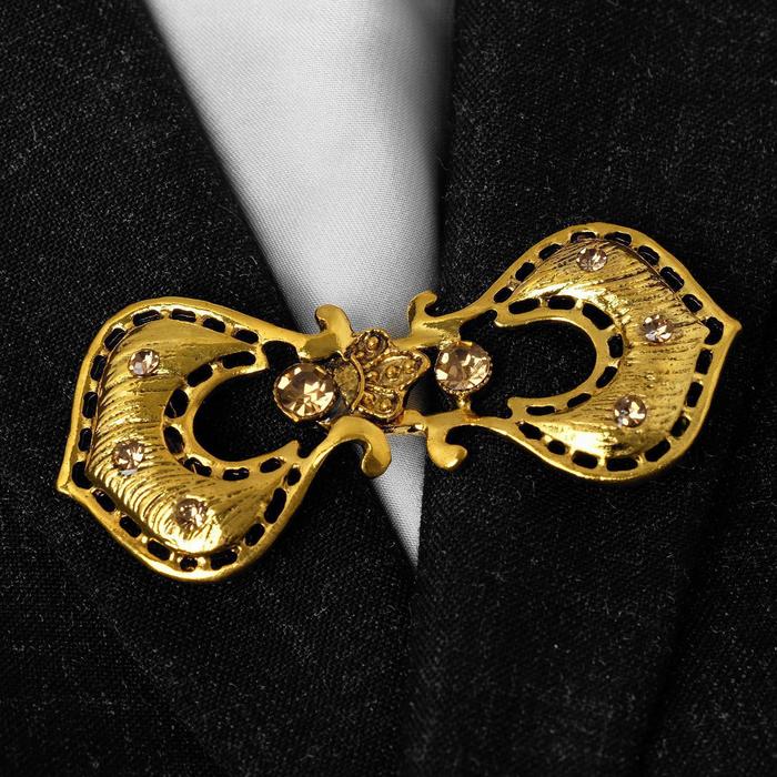 Зажим для кардигана "Ремень", цвет золотой в чернёном золоте
Зажим для кардигана "Ремень", цвет золотой в чернёном золоте