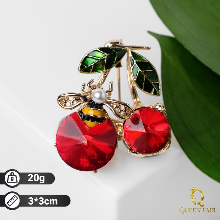 Брошь "Вишнёвый сад", цветная в золоте
Брошь "Вишнёвый сад", цветная в золоте