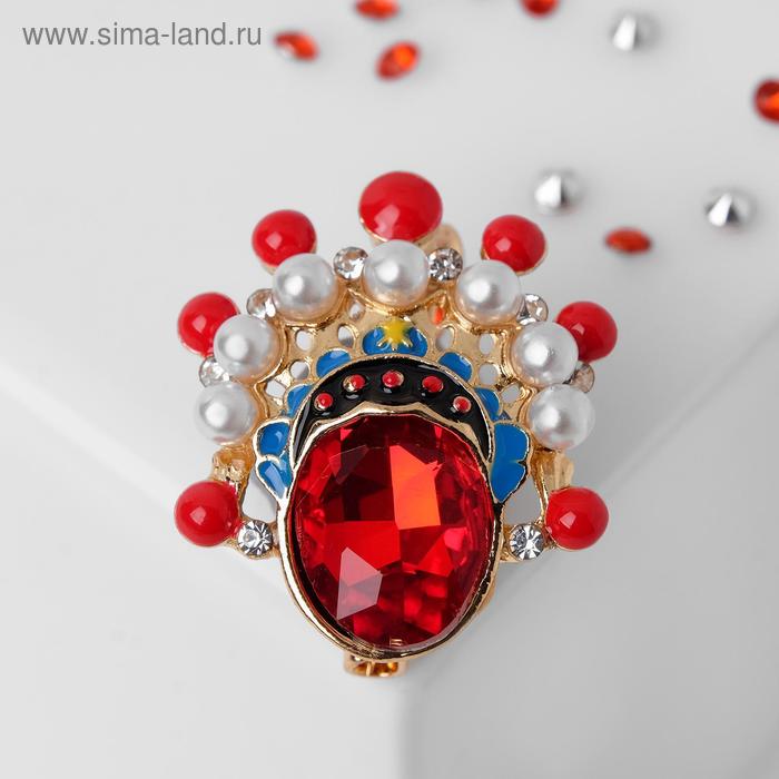 Брошь "Кокошник" царевна, цветная в золоте
Брошь "Кокошник" царевна, цветная в золоте