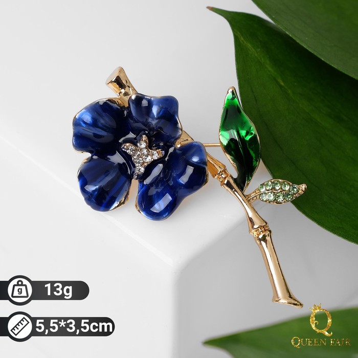 Брошь "Цветок", цвет сине-зелёный в золоте
Брошь "Цветок", цвет сине-зелёный в золоте