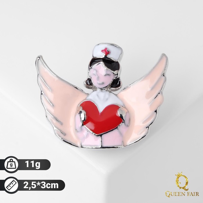 Брошь "Доктор" ангел, цветная в серебре
Брошь "Доктор" ангел, цветная в серебре