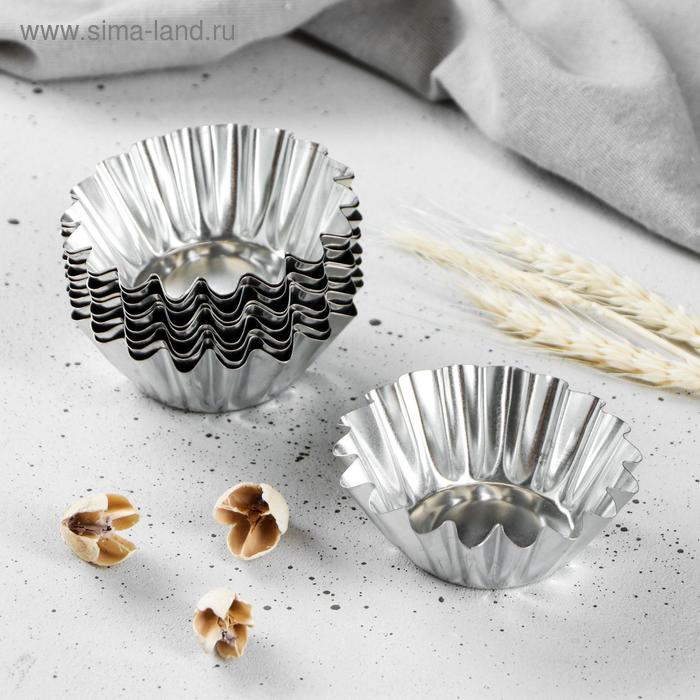 Набор форм для выпечки кексов, d-9 х 5 см , v-3,5 см, 10 шт
Набор форм для выпечки кексов, d-9 х 5 см , v-3,5 см, 10 шт