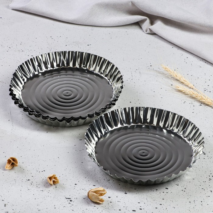 Набор форм для выпечки, d=20×20 см , v=3,5 см, 5 шт
Набор форм для выпечки, d=20×20 см , v=3,5 см, 5 шт