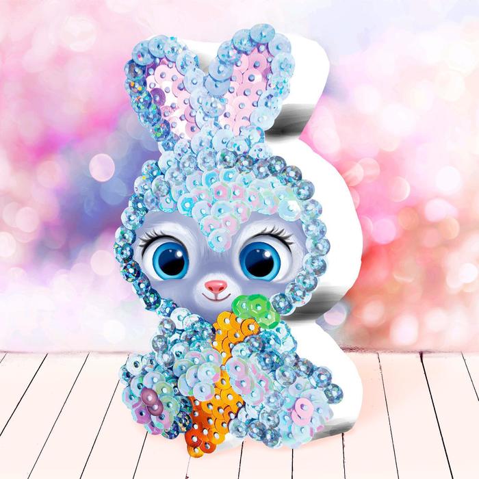 Аппликация пайетками «Зайчик»
Аппликация пайетками «Зайчик»