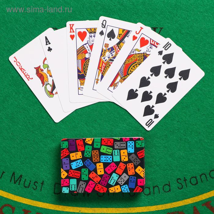 Карты игральные пластиковые "Домино", 55 шт, 32 мкр
Карты игральные пластиковые "Домино", 55 шт, 32 мкр