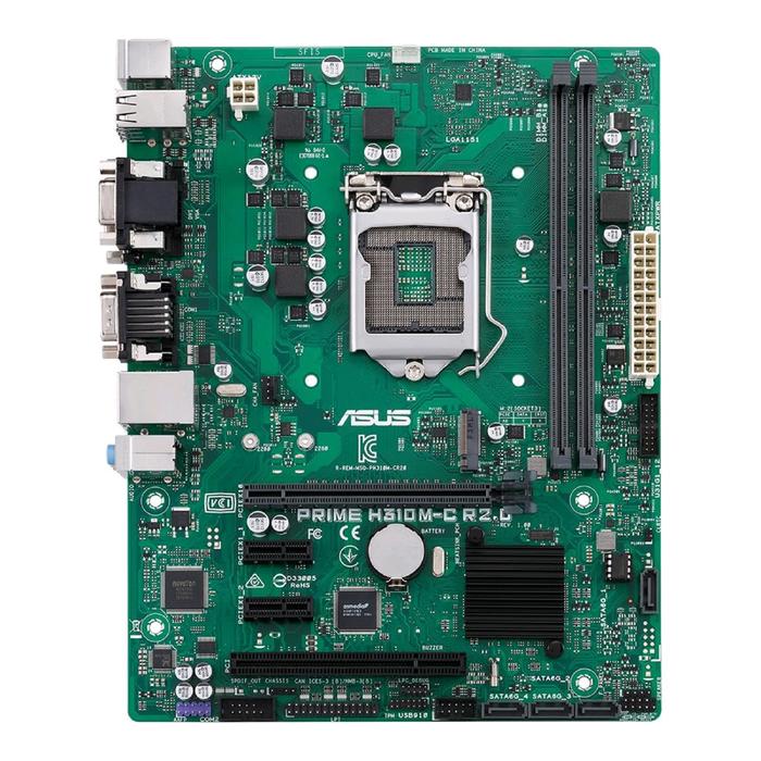 Материнская плата Asus PRIME H310M-C R2.0, LGA1151v2, H310C, 2xDDR4, VGA, DVI, mATX
Материнская плата Asus PRIME H310M-C R2.0, LGA1151v2, H310C, 2xDDR4, VGA, DVI, mATX