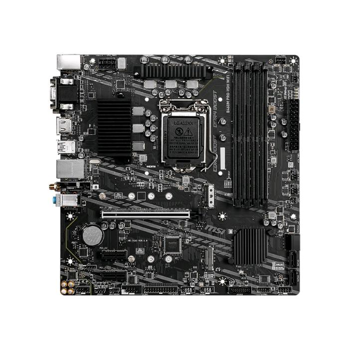 Материнская плата MSI B460M PRO-VDH WIFI, LGA1200, B460, 4xDDR4, VGA, DVI, HDMI, mATX 
Материнская плата MSI B460M PRO-VDH WIFI, LGA1200, B460, 4xDDR4, VGA, DVI, HDMI, mATX