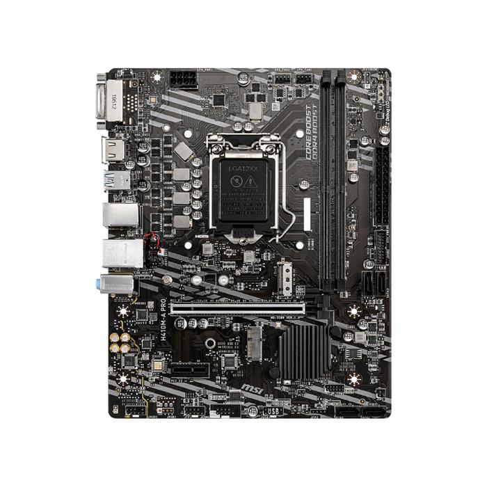 Материнская плата MSI H410M-A PRO, LGA1200, H410, 2xDDR4, DVI, HDMI, mATX
Материнская плата MSI H410M-A PRO, LGA1200, H410, 2xDDR4, DVI, HDMI, mATX