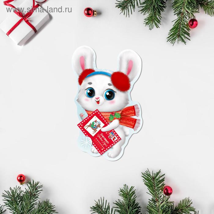 Открытка поздравительная «Новогодняя» зайчик, 7 × 9 см
Открытка поздравительная «Новогодняя» зайчик, 7 × 9 см
