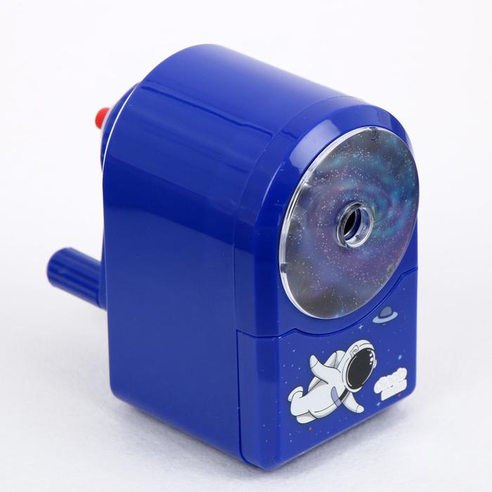 фото Точилка механическая с контейнером микс космос